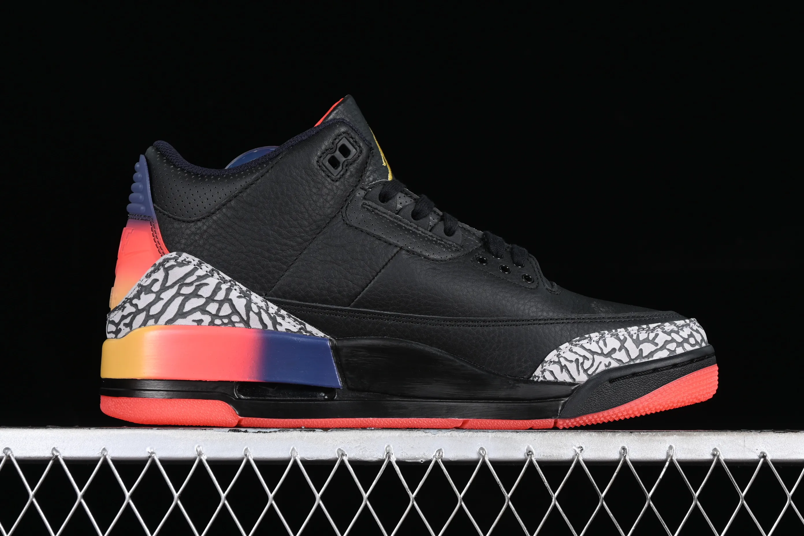 All categories Air Jordan Jordan series basketball shoes Air Jordan 3 LW version J Balvin x Air Jordan 3 Retro "Rio" AJ3 Joe 3 Black Rainbow FN0344-001